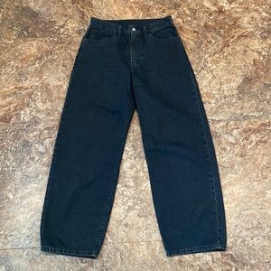 3/$16 Levi’s Jeans 30X30 Wide Leg Black Zip Size High Rise Tag Not Visible